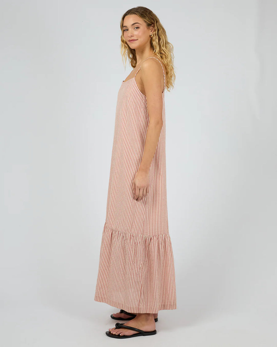 SILENT THEORY FLETCHER MAXI DRESS - RUST - WILDROSE