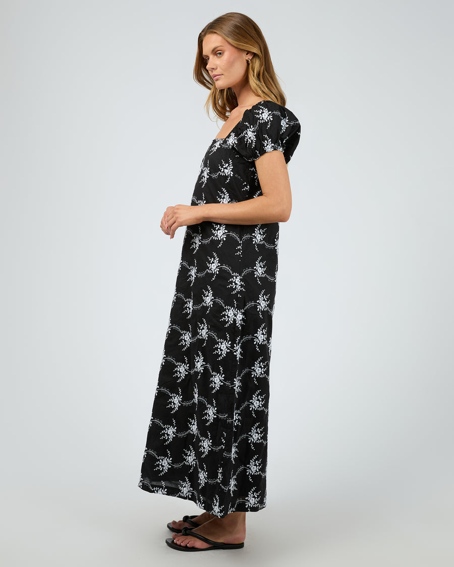 SILENT THEORY TASMAN MAXI DRESS - BLACK - WILDROSE