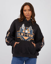 SILENT THEORY WEST COAST HOODIE - WASHED BLACK - WILDROSE