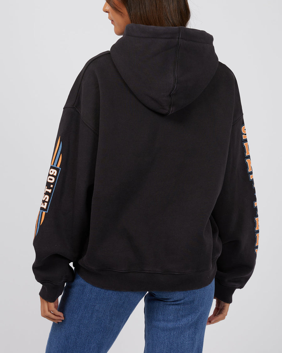 SILENT THEORY WEST COAST HOODIE - WASHED BLACK - WILDROSE