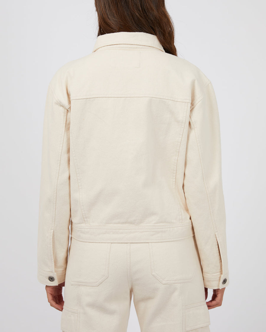 SILENT THEORY DOVE CROPPED JACKET - BEIGE - WILDROSE