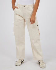 SILENT THEORY DOVE CARGO PANT - BEIGE - WILDROSE