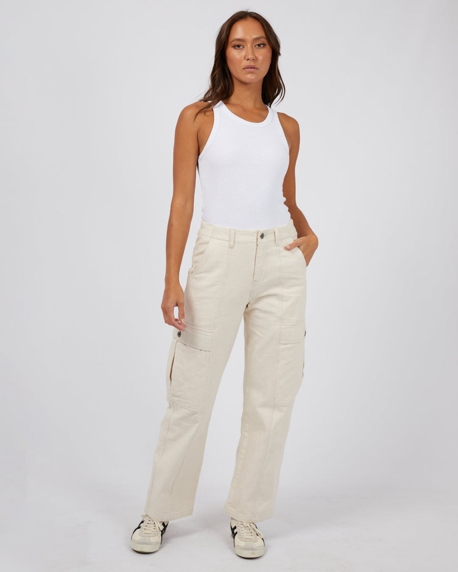 SILENT THEORY DOVE CARGO PANT - BEIGE - WILDROSE