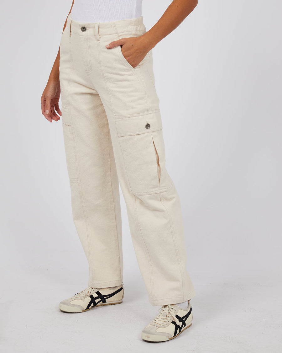 SILENT THEORY DOVE CARGO PANT - BEIGE - WILDROSE