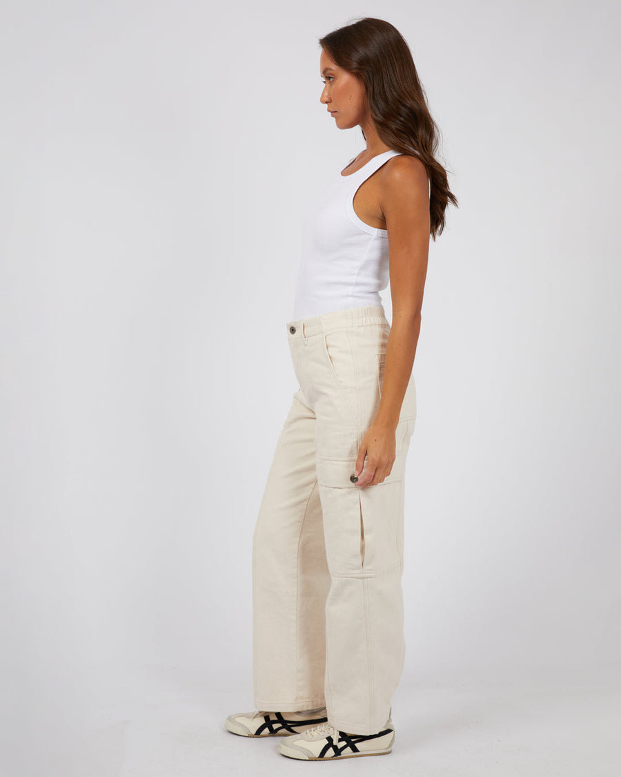 SILENT THEORY DOVE CARGO PANT - BEIGE - WILDROSE