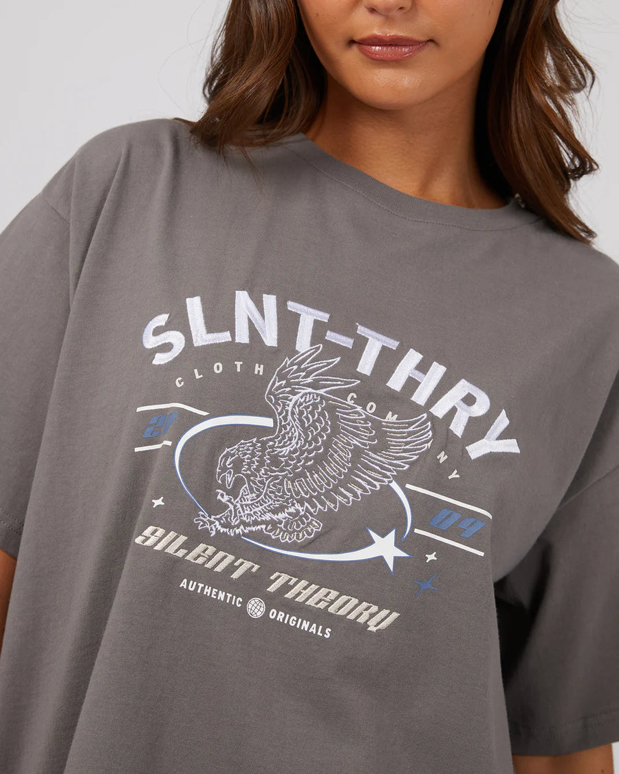 SILENT THEORY GUARDIAN TEE  - COAL - WILDROSE