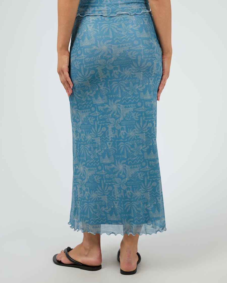 SILENT THEORY CORFU MAXI SKIRT - LIGHT BLUE - WILDROSE