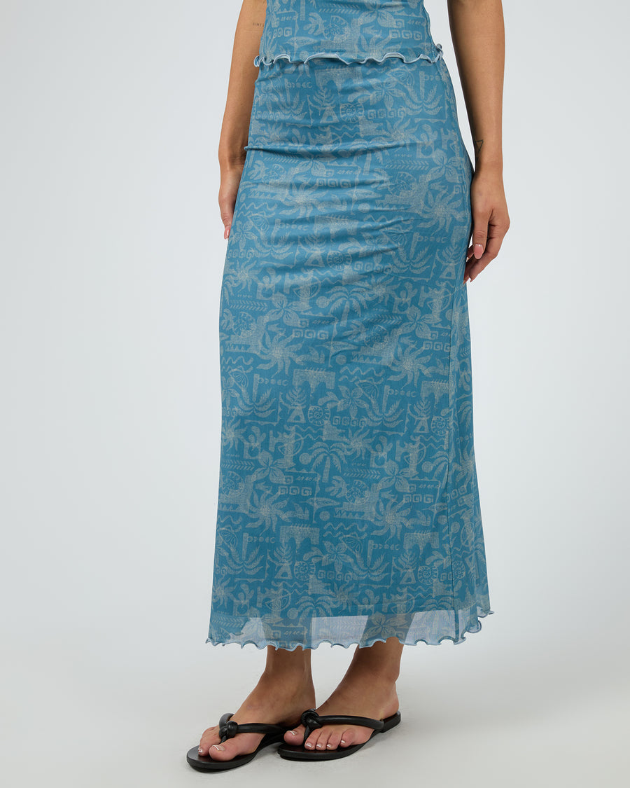 SILENT THEORY CORFU MAXI SKIRT - LIGHT BLUE - WILDROSE