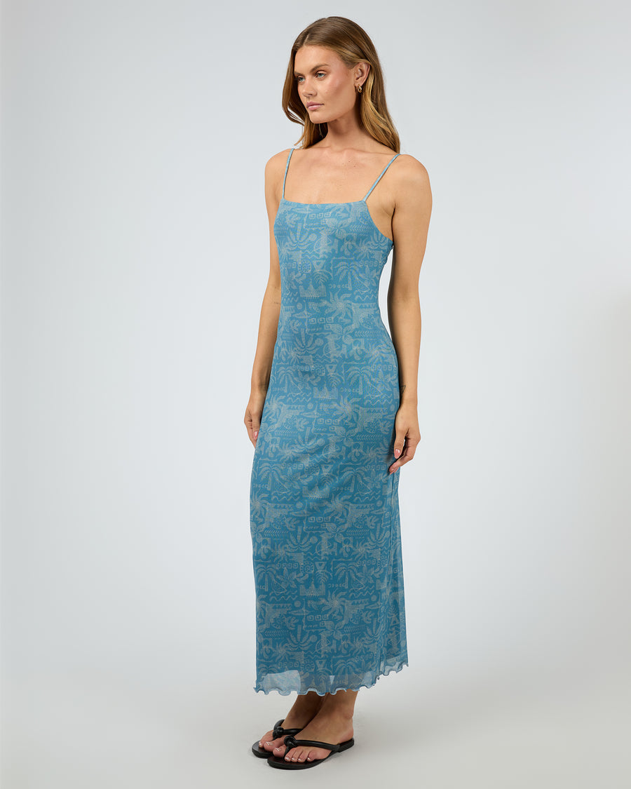 SILENT THEORY CORFU MAXI DRESS - LIGHT BLUE - WILDROSE