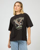 SILENT THEORY AIRBORNE TEE - WASHED BLACK - WILDROSE