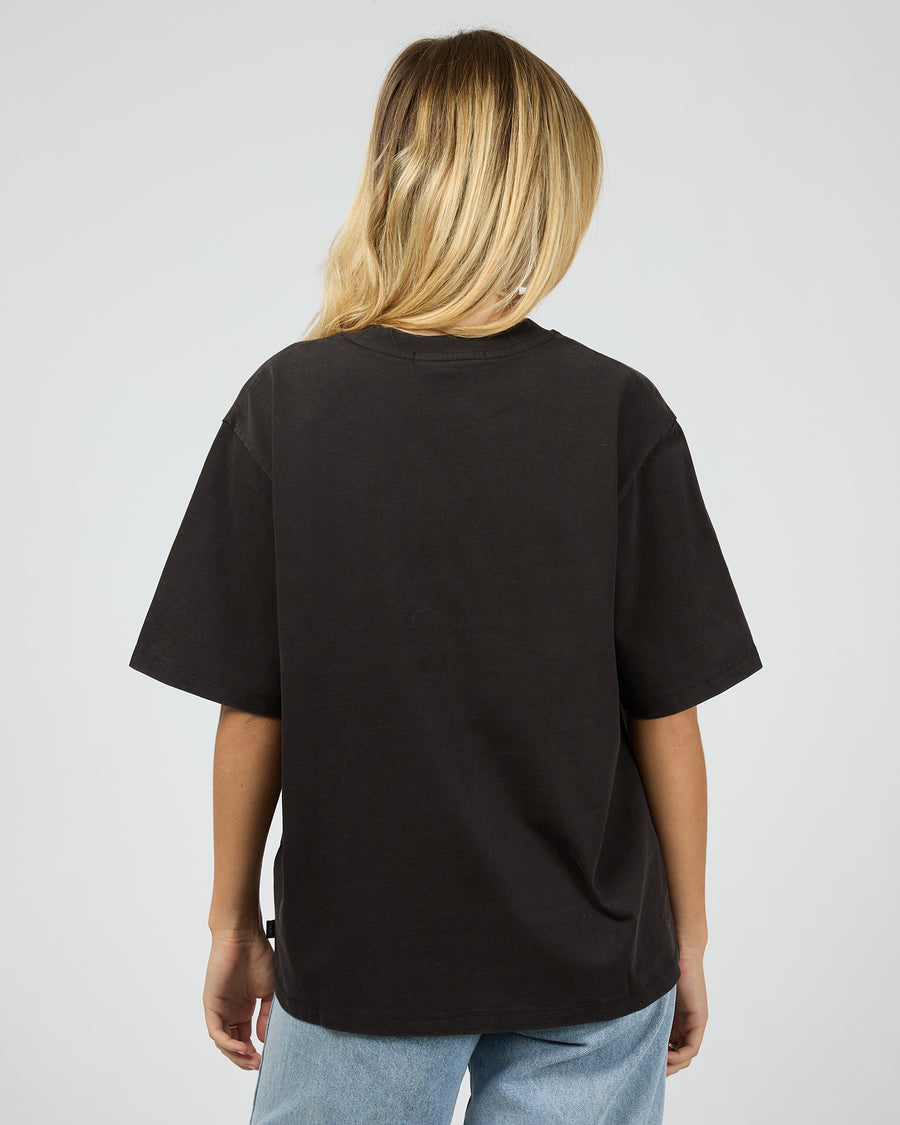 SILENT THEORY AIRBORNE TEE - WASHED BLACK - WILDROSE