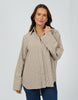 SILENT THEORY SUNDAY LONG SLEEVE SHIRT - CHOCOLATE - WILDROSE