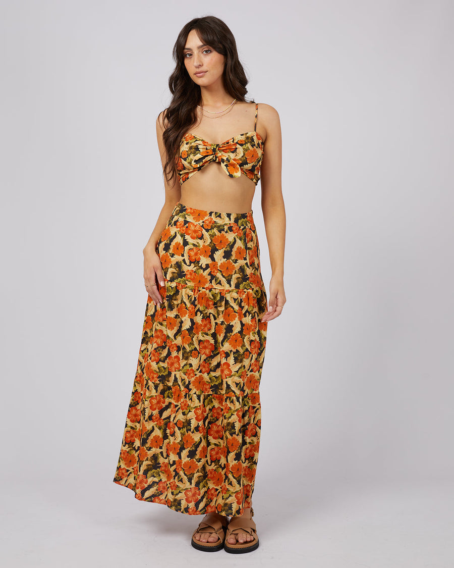 ALL ABOUT EVE MARGOT FLORAL MAXI SKIRT - WILDROSE