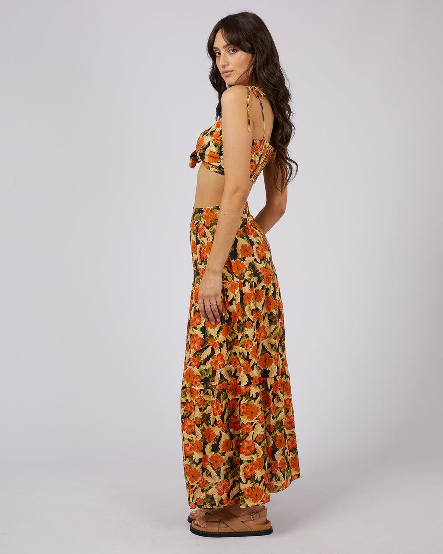 ALL ABOUT EVE MARGOT FLORAL MAXI SKIRT - WILDROSE