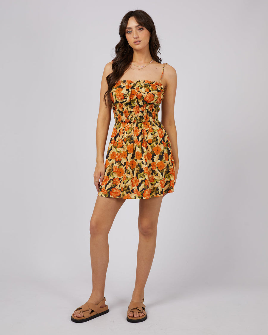 ALL ABOUT EVE MARGOT FLORAL MINI DRESS - WILDROSE