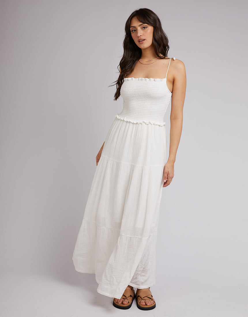 ALL ABOUT EVE ROWIE MAXI DRESS - VINTAGE WHITE