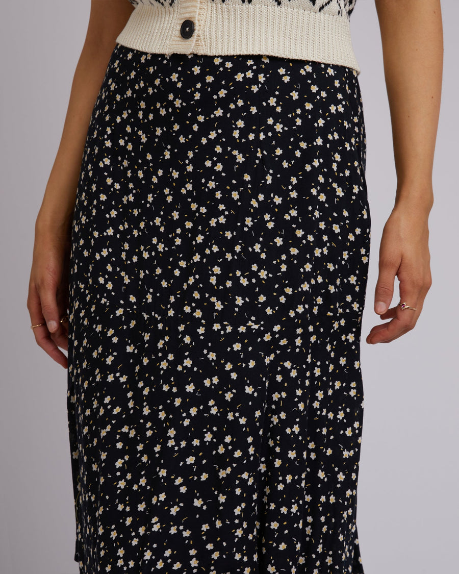 ALL ABOUT EVE LILY FLORAL MAXI SKIRT - WILDROSE