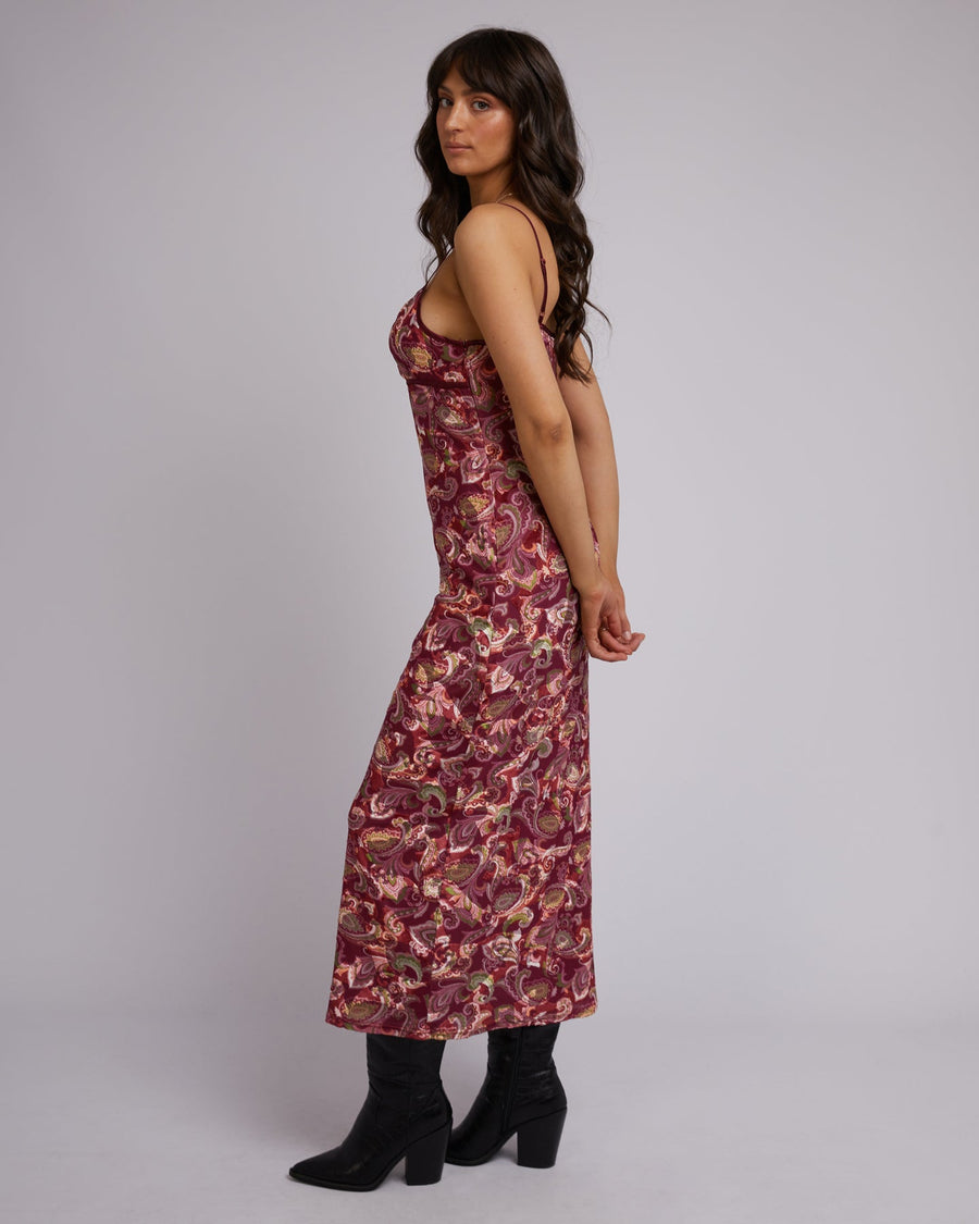 ALL ABOUT EVE POET MAXI DRESS - PRINT - WILDROSE
