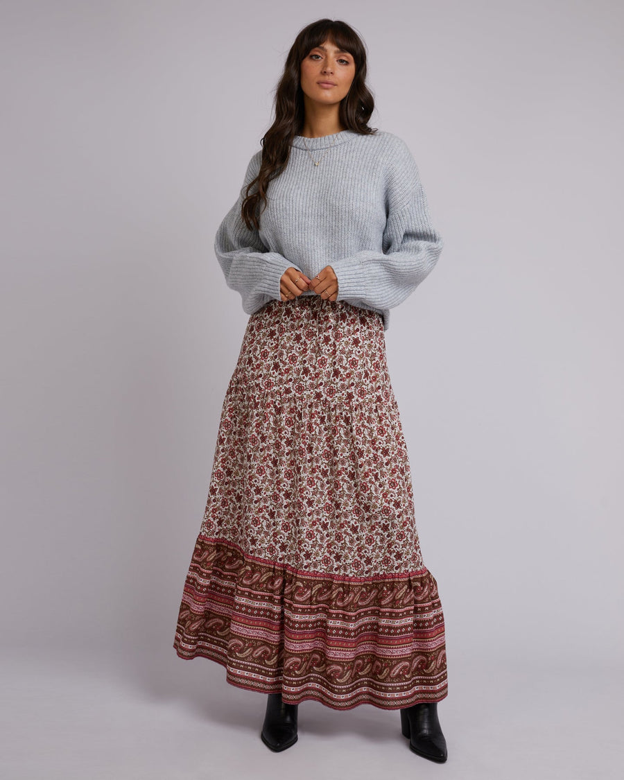 ALL ABOUT EVE ELLE FLORAL MAXI SKIRT - PRINT - WILDROSE