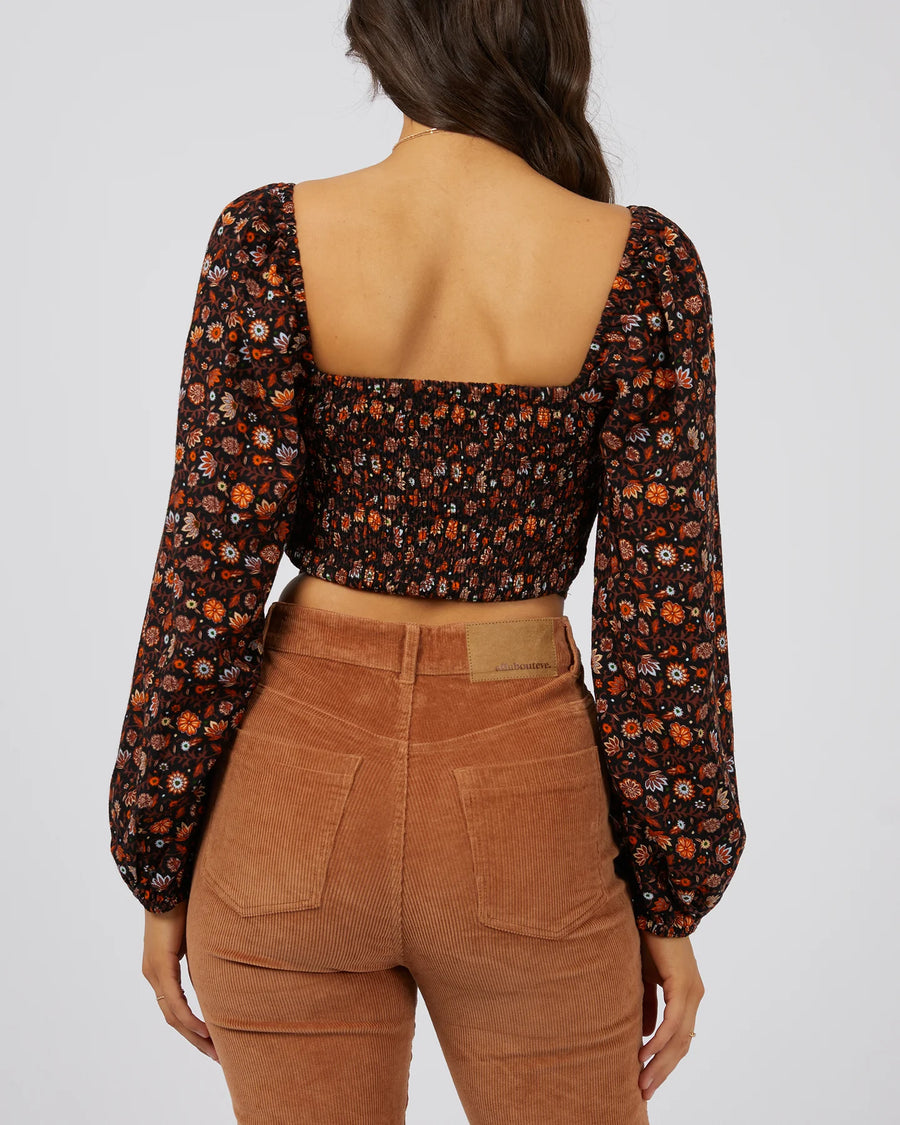 ALL ABOUT EVE LUNA FLORAL TOP - WILDROSE