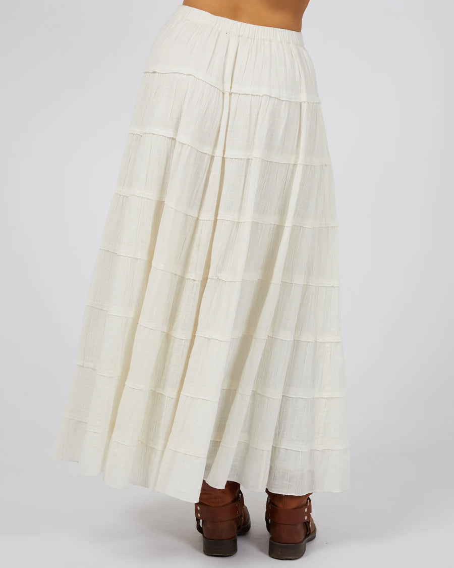 ALL ABOUT EVE PALOMA MAXI SKIRT - VINTAGE WHITE - WILDROSE