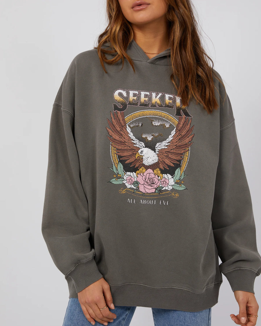 ALL ABOUT EVE SEEKER OVERSIZED HOODIE - WILDROSE