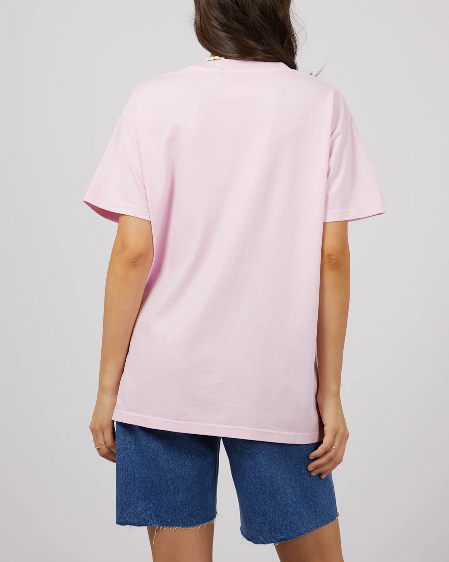 ALL ABOUT EVE BAJA STANDARD TEE - LIGHT PINK - WILDROSE