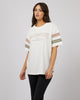 ALL ABOUT EVE BOSTON PANEL TEE - VINTAGE WHITE - WILDROSE