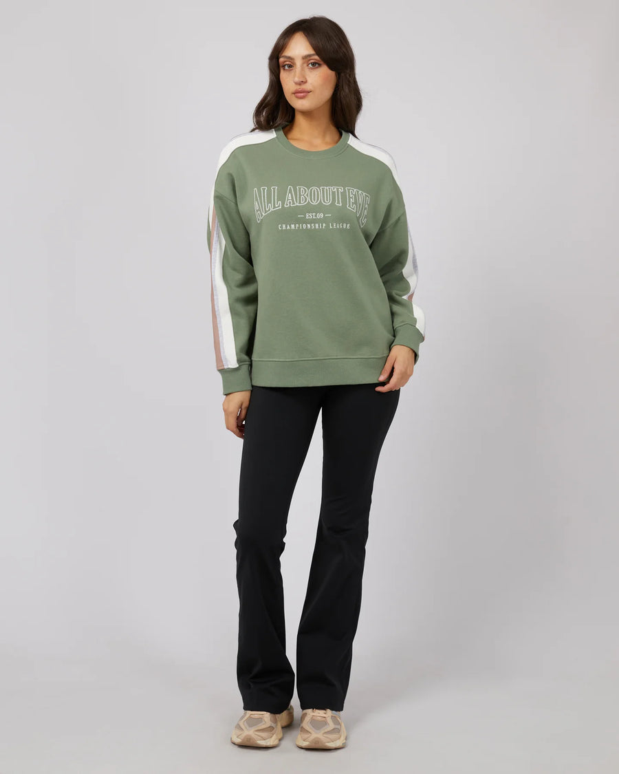 ALL ABOUT EVE BOSTON PANEL STANDARD CREW - KHAKI - WILDROSE