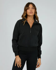 ALL ABOUT EVE LUXE ACTIVE ZIP THROUGH - BLACK - WILDROSE