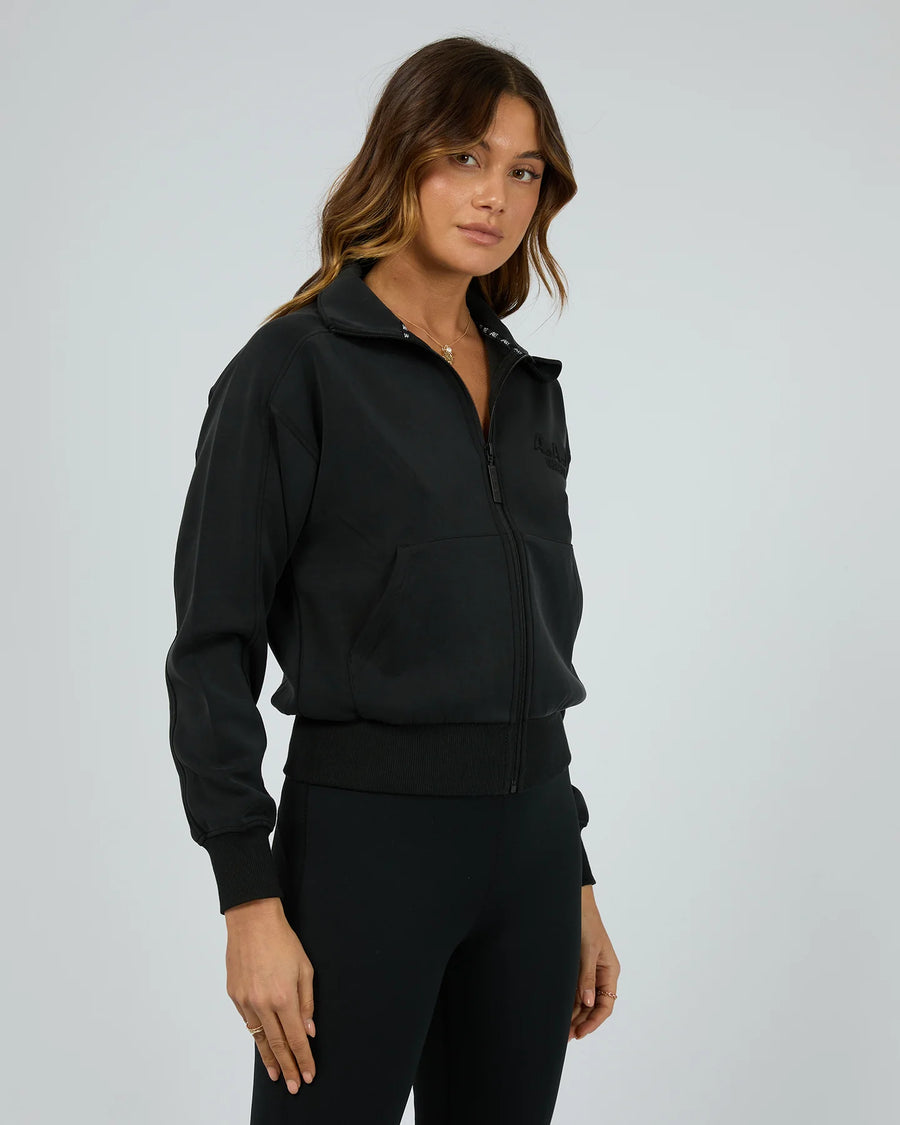 ALL ABOUT EVE LUXE ACTIVE ZIP THROUGH - BLACK - WILDROSE