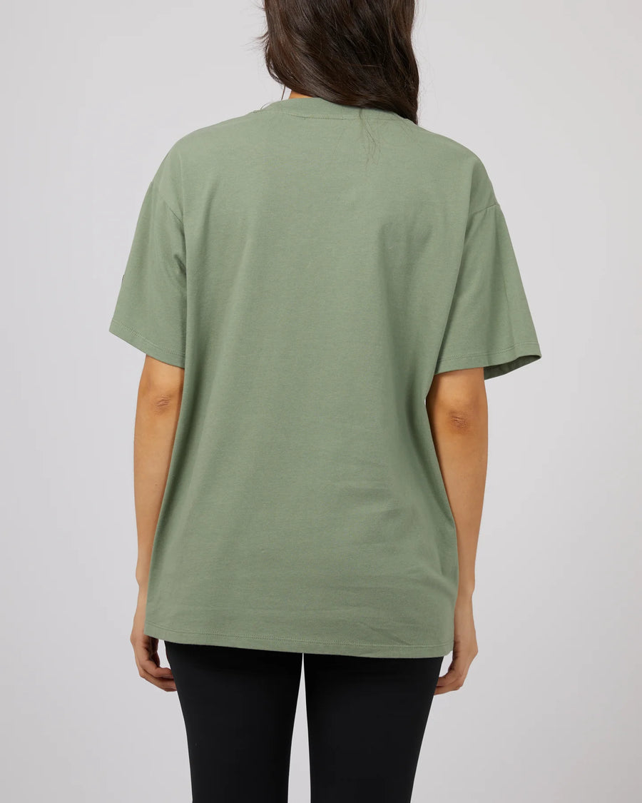 ALL ABOUT EVE BASE ACTIVE TEE - KHAKI - WILDROSE