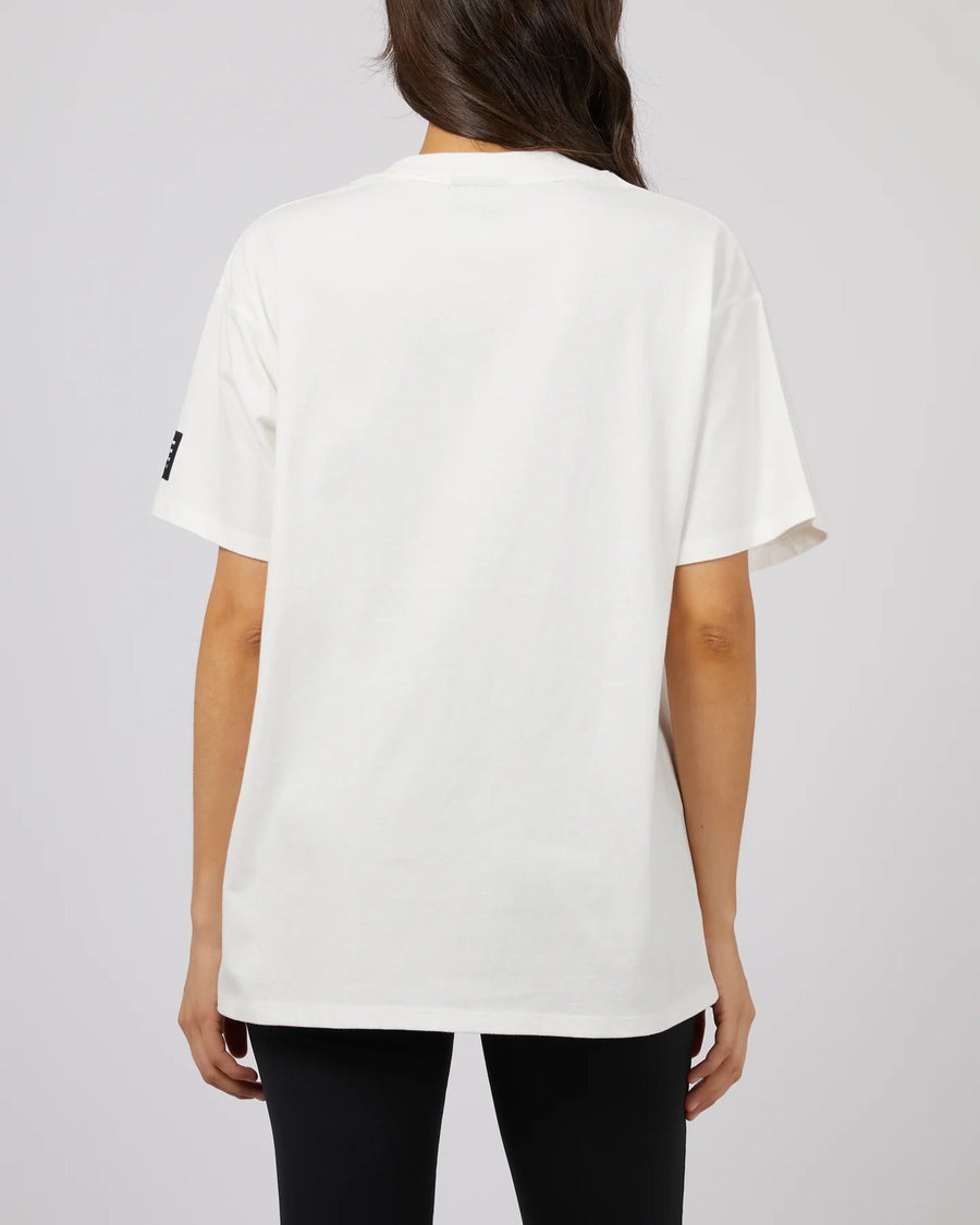 ALL ABOUT EVE BASE ACTIVE TEE - VINTAGE WHITE - WILDROSE