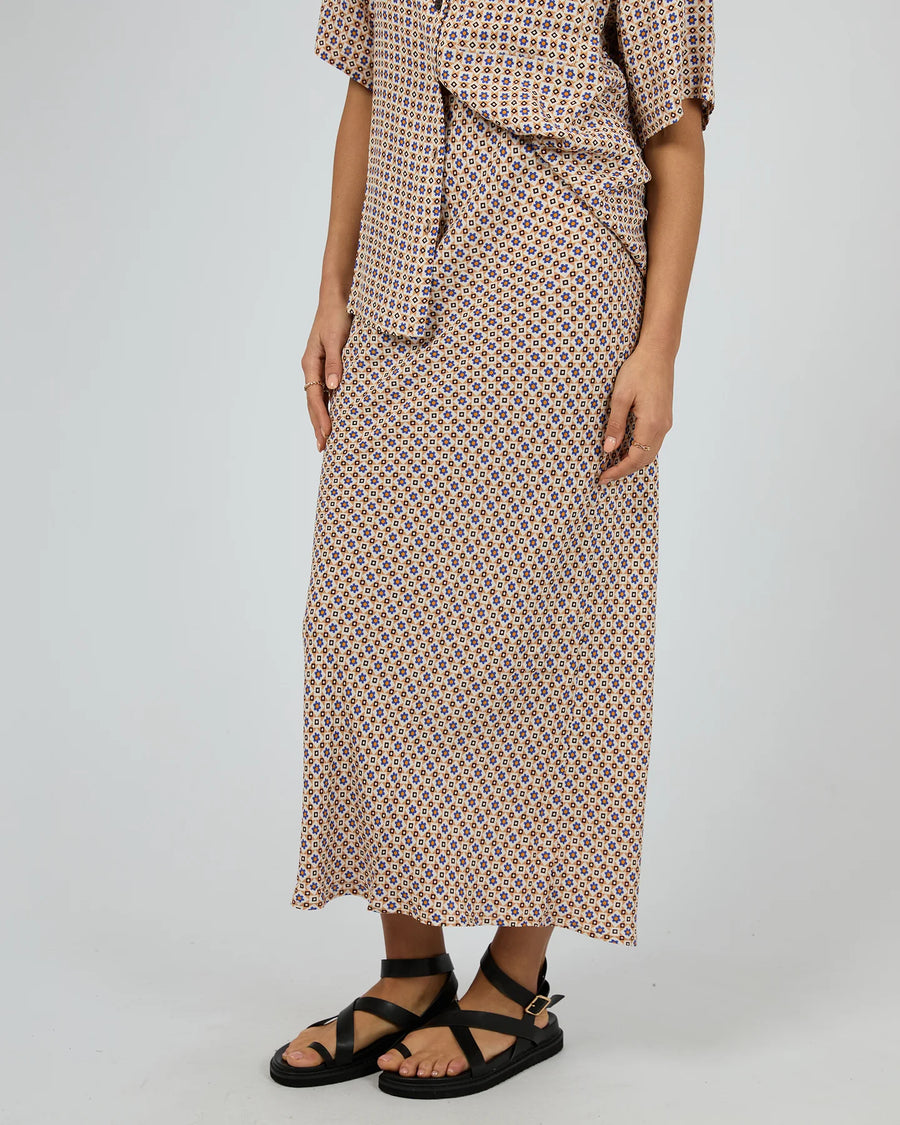 ALL ABOUT EVE HARRI SLIP SKIRT - PRINT - WILDROSE