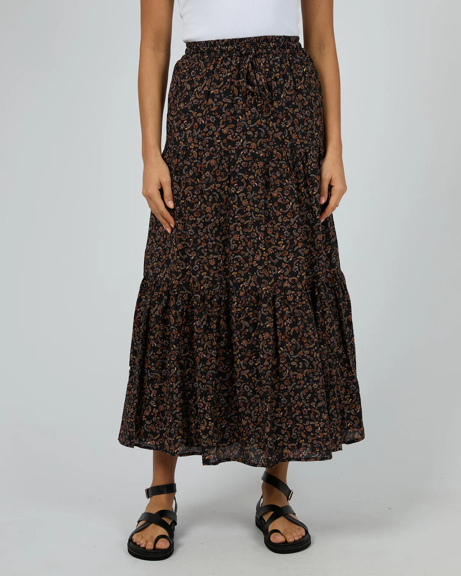 ALL ABOUT EVE PIP MAXI SKIRT - WILDROSE