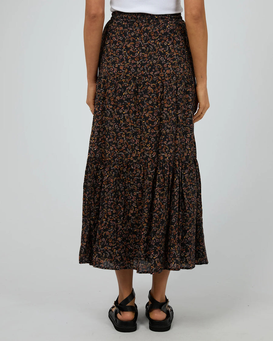 ALL ABOUT EVE PIP MAXI SKIRT - WILDROSE