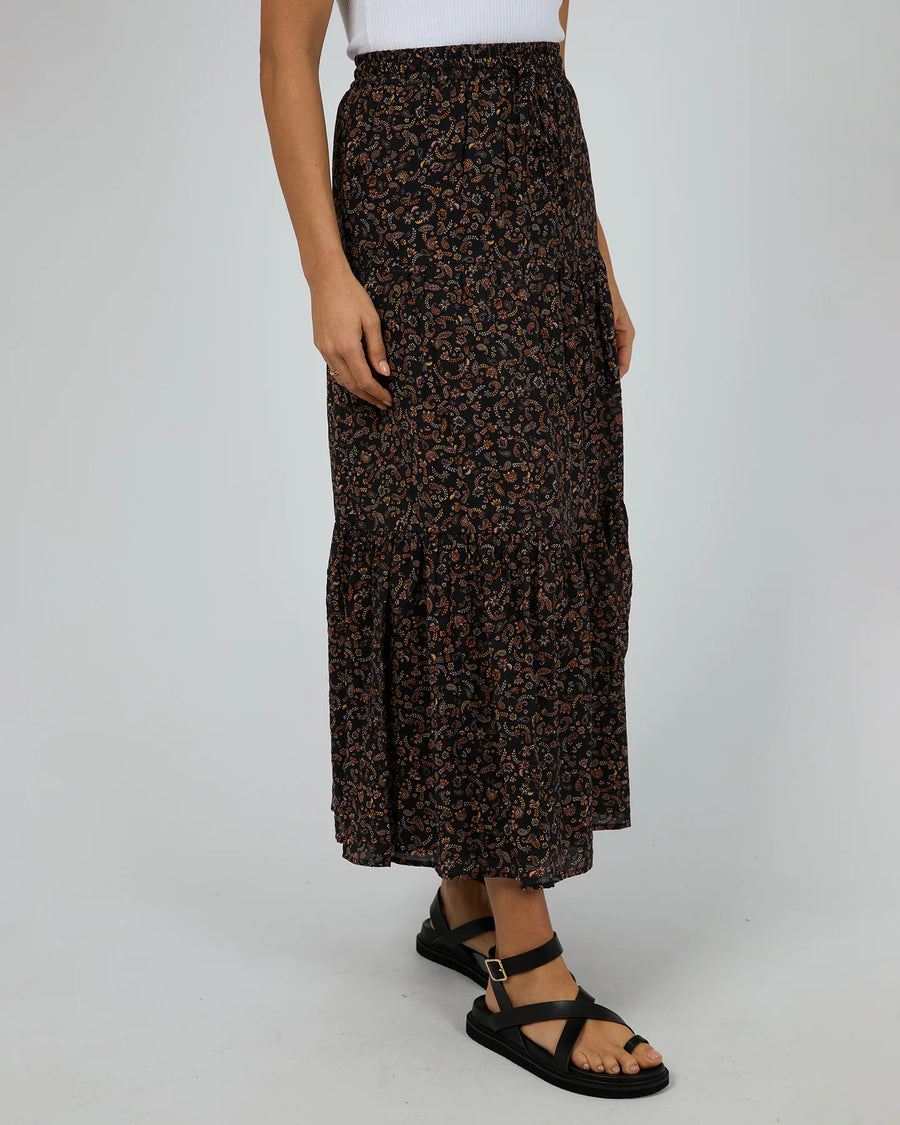 ALL ABOUT EVE PIP MAXI SKIRT - WILDROSE