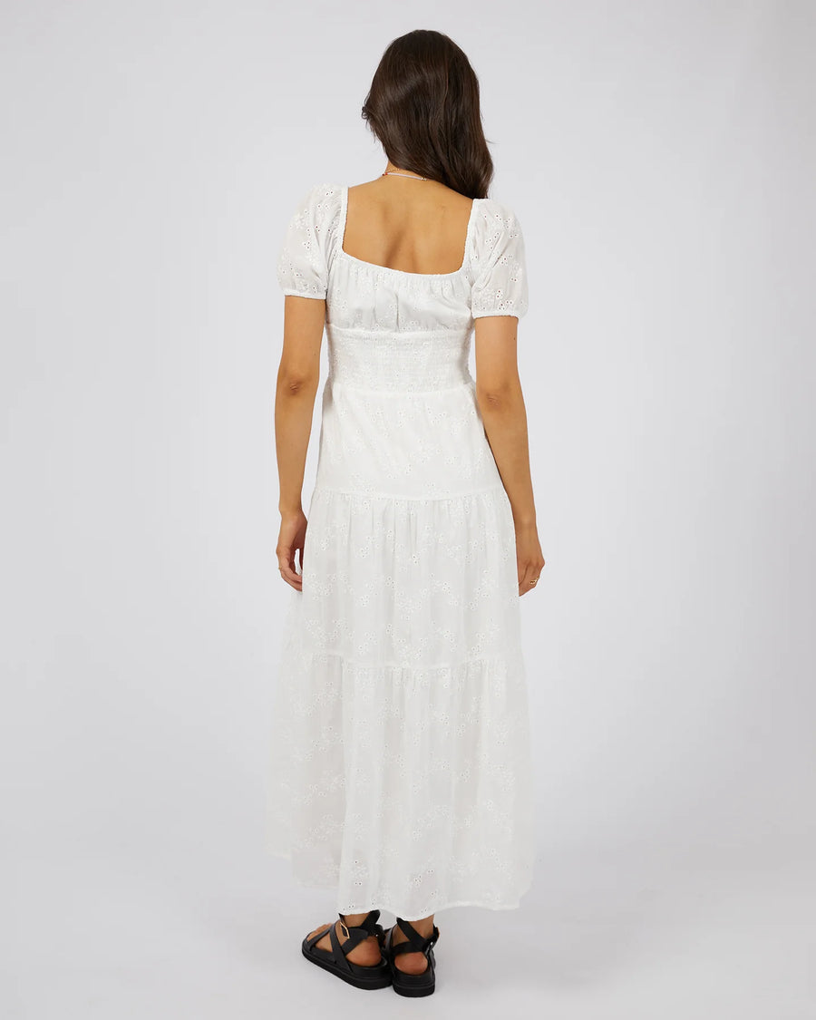 ALL ABOUT EVE SUTTON BRODERIE MAXI DRESS - VINTAGE WHITE - WILDROSE