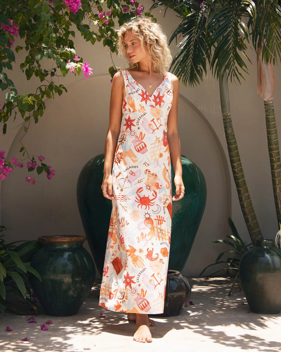 ALL ABOUT EVE TYRA MAXI DRESS - VINTAGE WHITE - WILDROSE