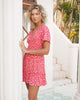 ALL ABOUT EVE DOLLY MINI DRESS - RED - WILDROSE