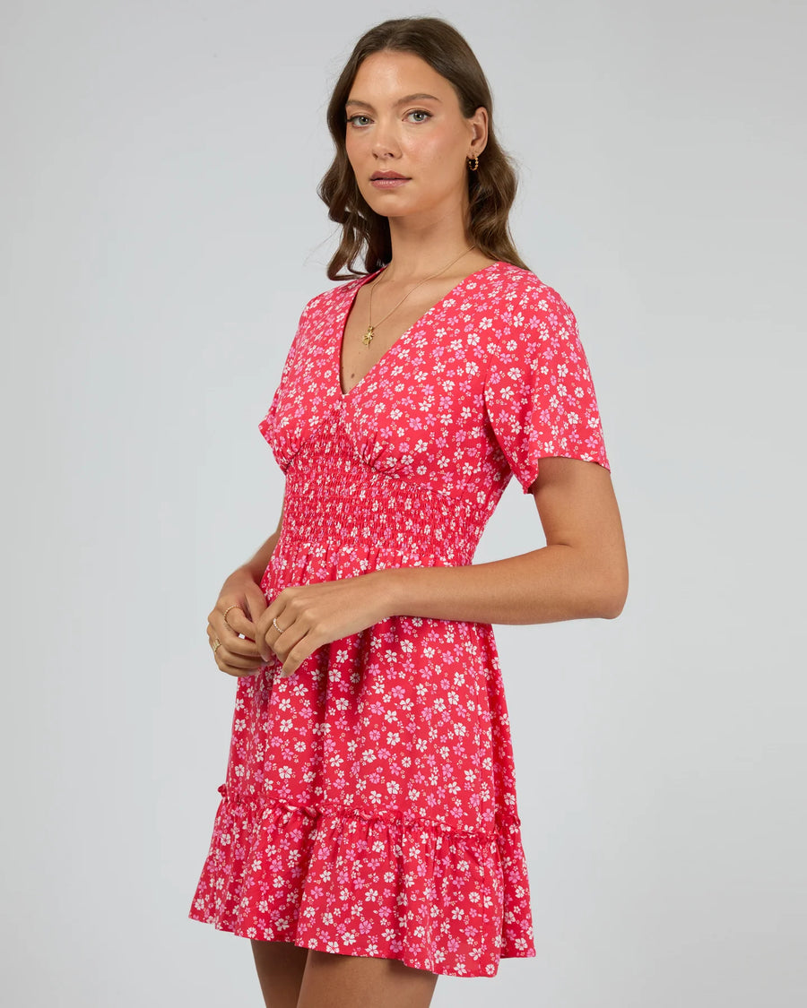 ALL ABOUT EVE DOLLY MINI DRESS - RED - WILDROSE