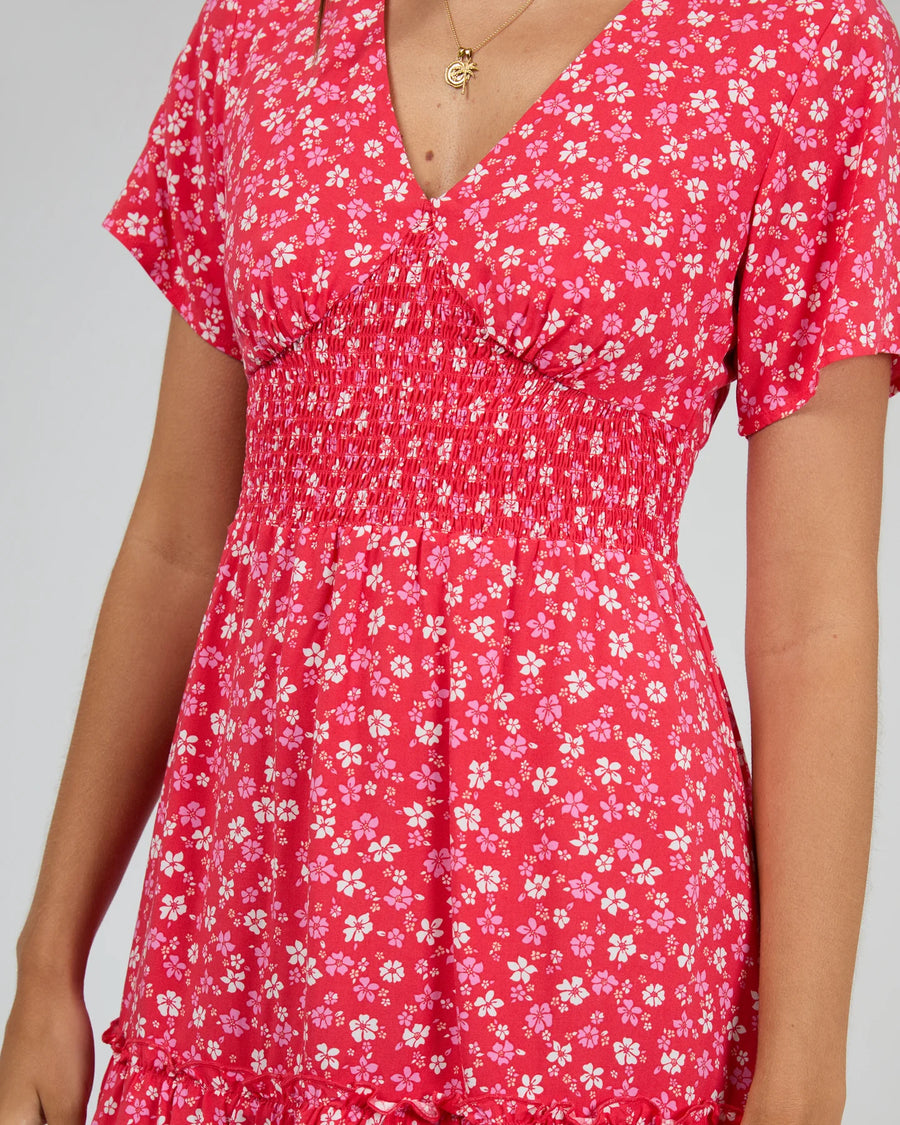 ALL ABOUT EVE DOLLY MINI DRESS - RED - WILDROSE