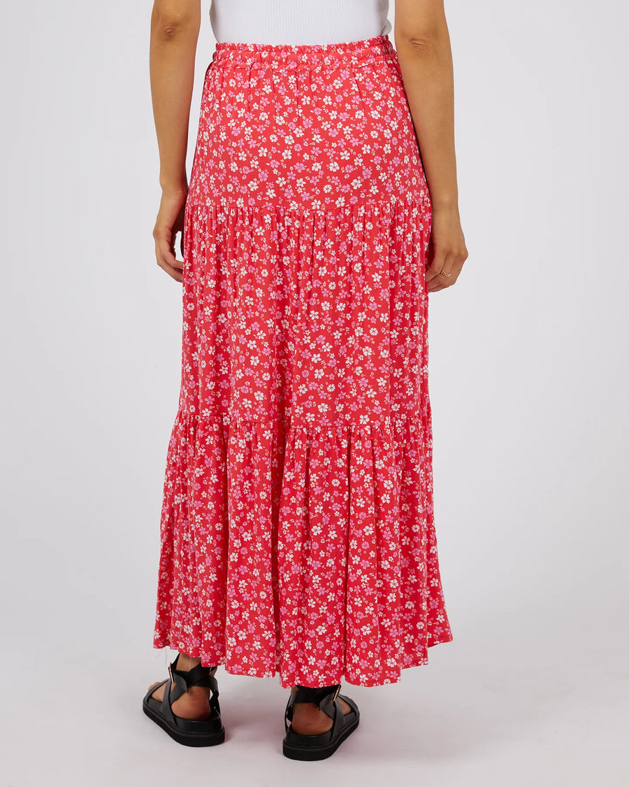 ALL ABOUT EVE DOLLY MAXI SKIRT - RED - WILDROSE