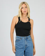 ALL ABOUT EVE SIERRA TANK - BLACK - WILDROSE