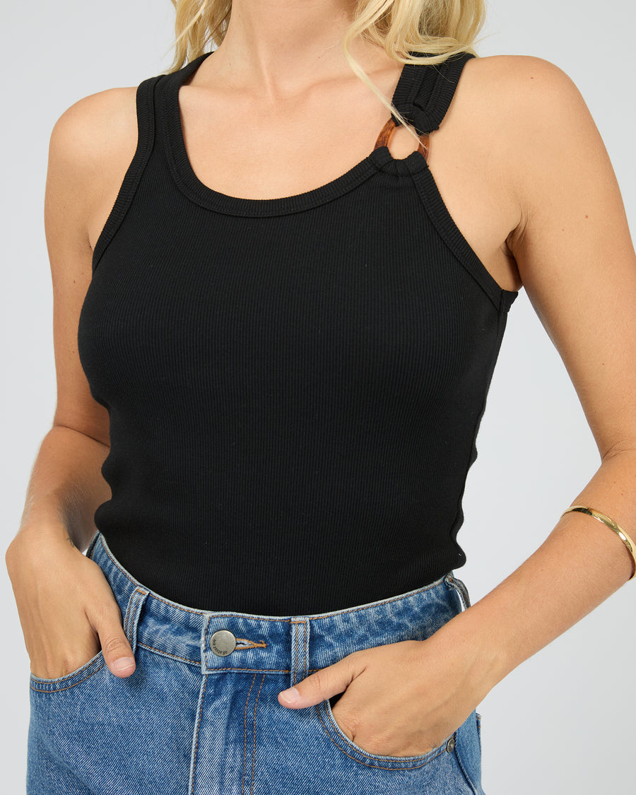ALL ABOUT EVE SIERRA TANK - BLACK - WILDROSE