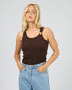 ALL ABOUT EVE SIERRA TANK - BROWN - WILDROSE