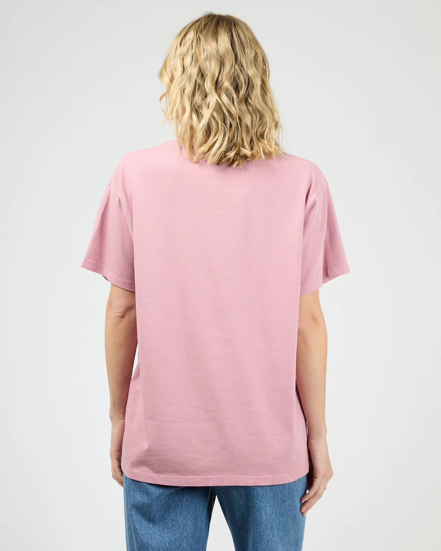 ALL ABOUT EVE ROCKY MOUNTAINS RELAXED TEE - QUARTZ PINK - WILDROSE