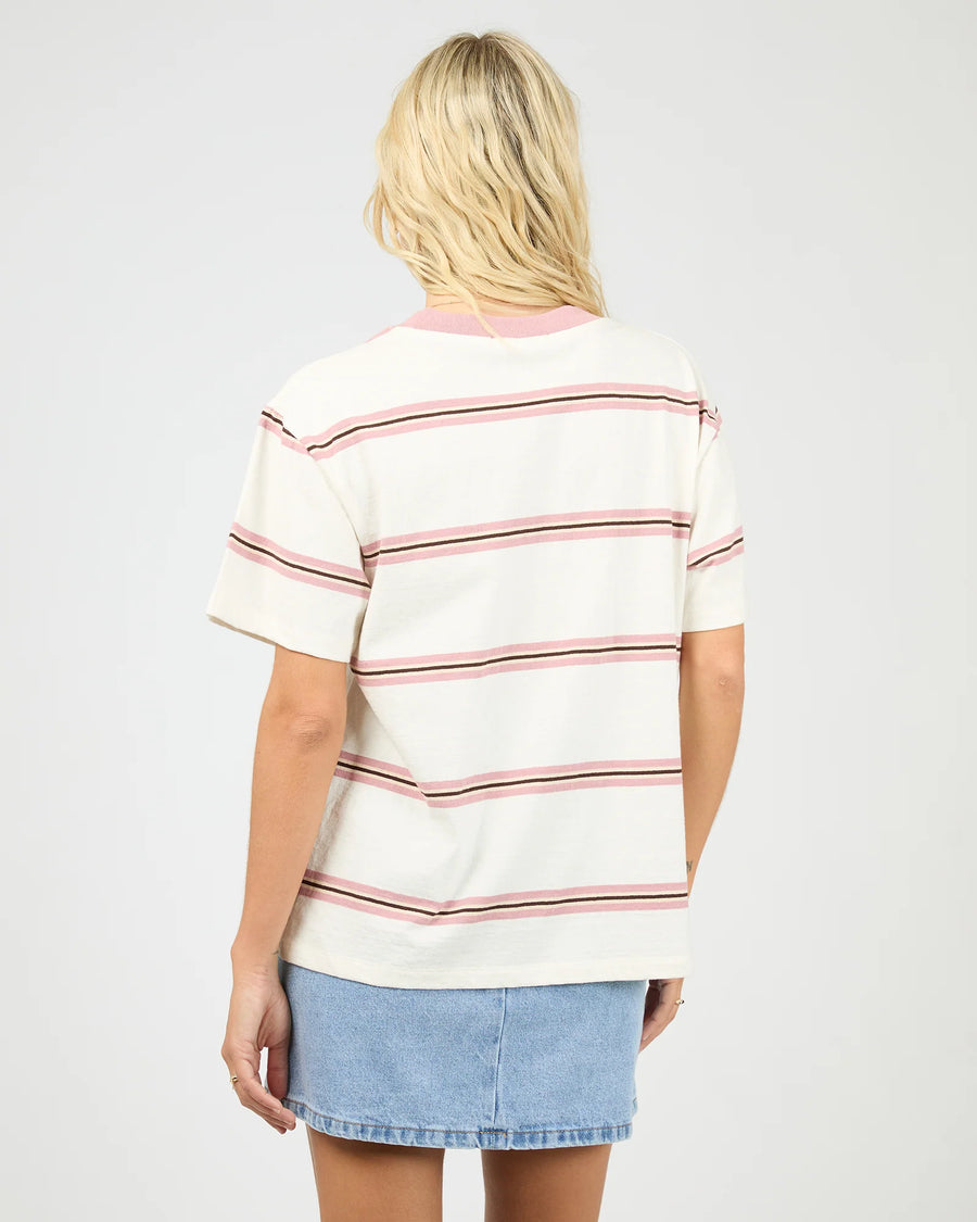 ALL ABOUT EVE KINSEY STRIPE TEE  - WILDROSE