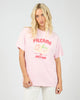 ALL ABOUT EVE PALERMO RELAXED TEE - LIGHT PINK - WILDROSE