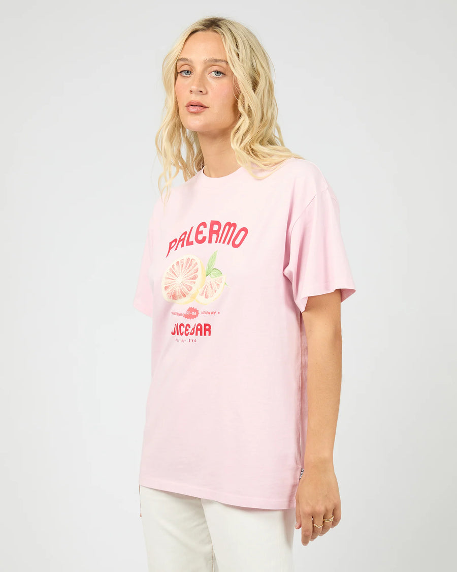 ALL ABOUT EVE PALERMO RELAXED TEE - LIGHT PINK - WILDROSE